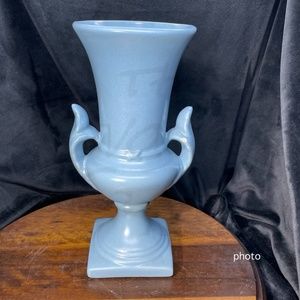 1930s Haeger Pottery Blue Vase
